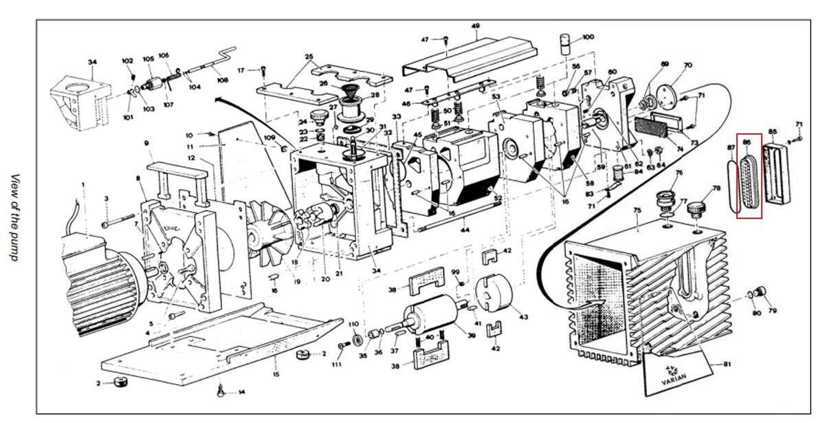Schauglas, Varian-Agilent, Teil# SR03701326